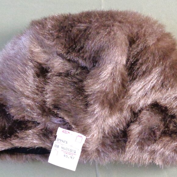 Vintage Women's Brown Faux Fur Hat - NWT - Picture 2 of 3